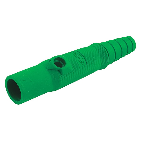 Conector de polo único, macho, verde - HBL15MBGN