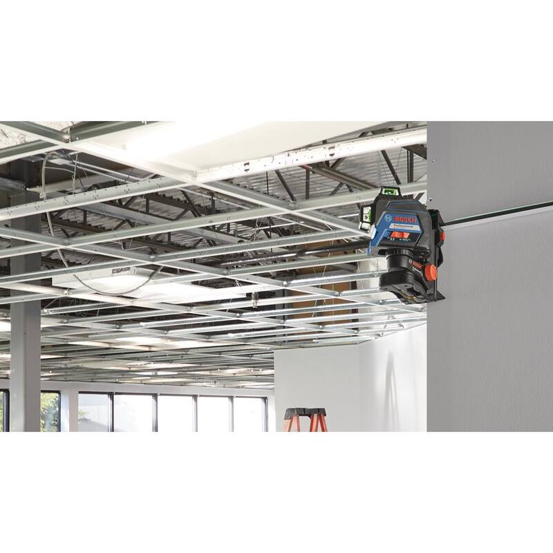 Bosch 300 ft. Verde 360 grados láser autonivelante con tecnología Visimax, Montura Plus trípode compacto con altura extensible - GLL3-300G+BT150