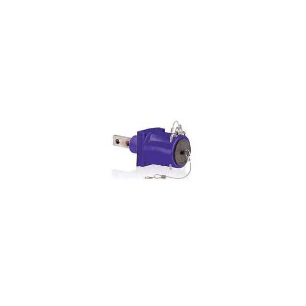 Tomacorriente eléctrico Leviton serie 49 de 2 orificios con barra colectora ML Recep morado - 49MR2-CP