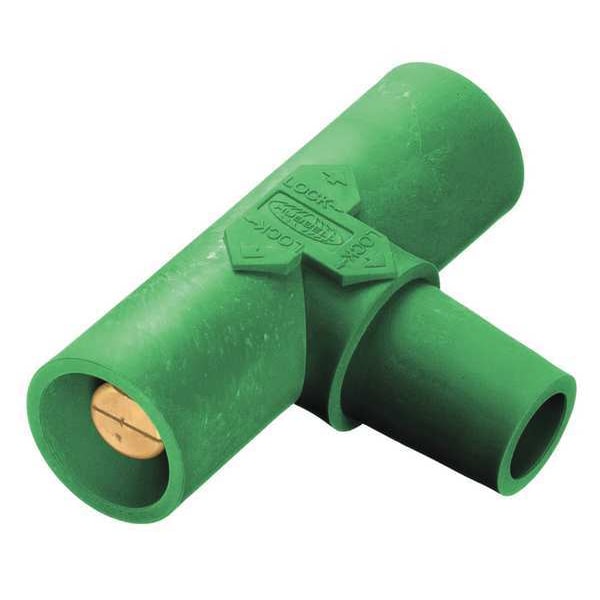 Hubbell Wiring Device-Kellems T de paralelo, Grn, Hembra-Macho-Macho - HBLPTGN