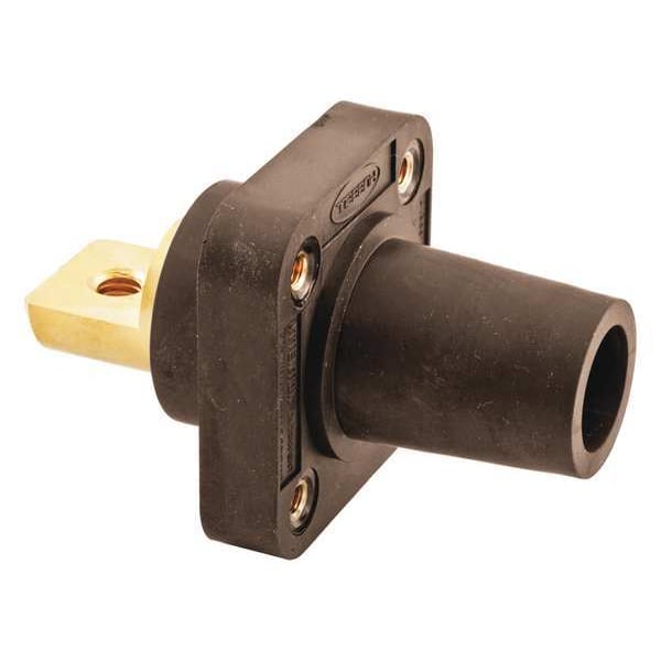 Receptáculo Hubbell Wiring Device-Kellems, Marrón, Hembra, Nariz Cónico - HBLFRBBN