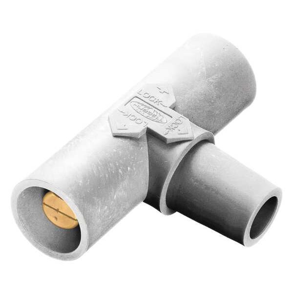 Hubbell Wiring Device-Kellems Tee de Empalme en Paralelo, Blanco, Hembra-Macho-Macho - HBLPTW