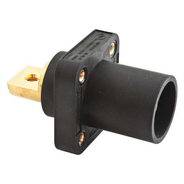 Receptáculo Doble para Hombre, Negro, Cónico - HBLMRBBK
