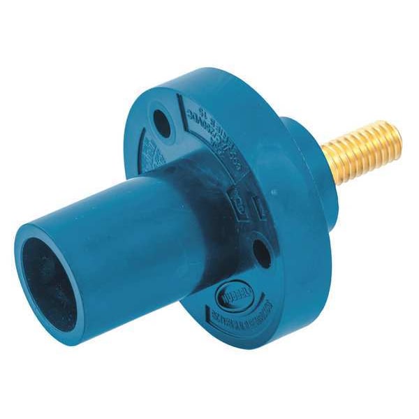 Receptáculo Hubbell Wiring Device-Kellems, con Tornillo, Azul, 150AC/DC, Macho - HBL15MRSBL