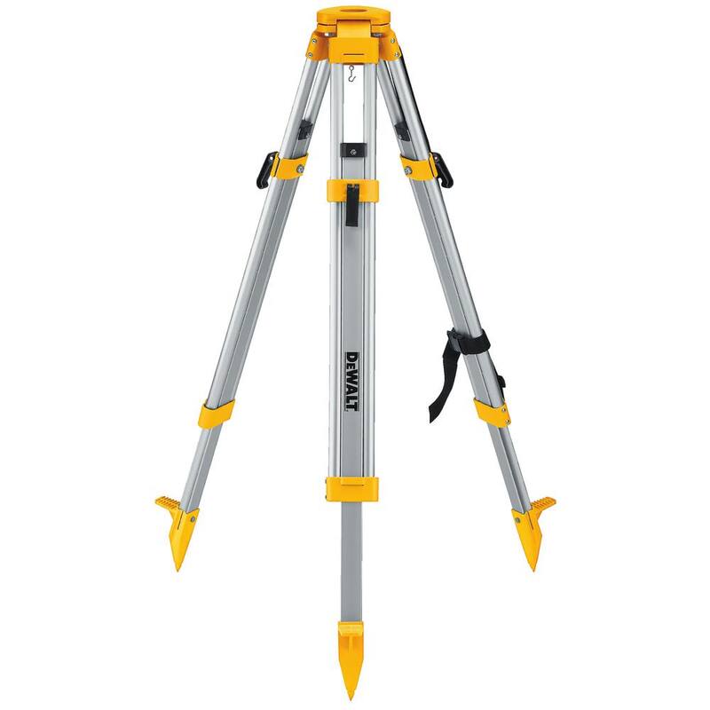 Nivel láser rotativo DEWALT 20V de litio de 250 pies en verde y trípode de construcción con batería de 2Ah, cargador y estuche TSTAK - DW079LGCS