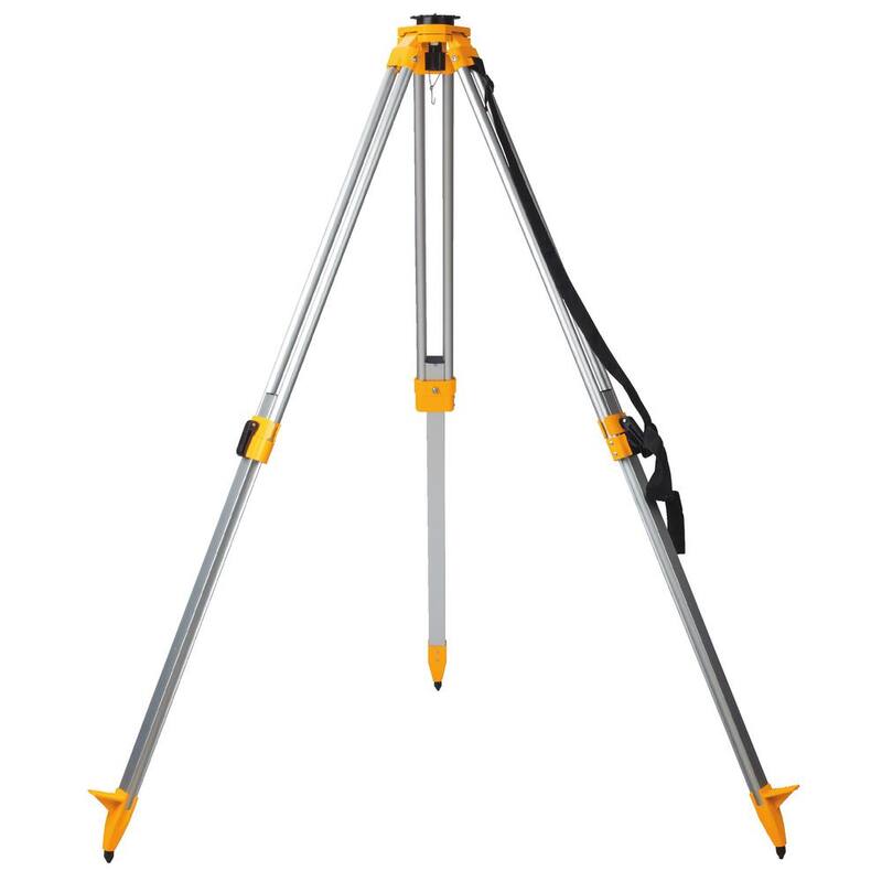 Nivel láser rotativo DEWALT 20V de litio de 250 pies en verde y trípode de construcción con batería de 2Ah, cargador y estuche TSTAK - DW079LGCS