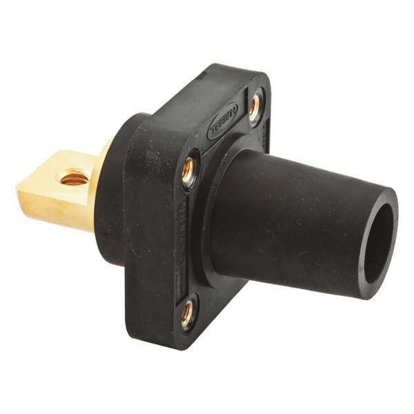Receptáculo Hubbell Wiring Device-Kellems, Negro, Hembra, Doble Tornillo de Fijación - HBLFRBBK
