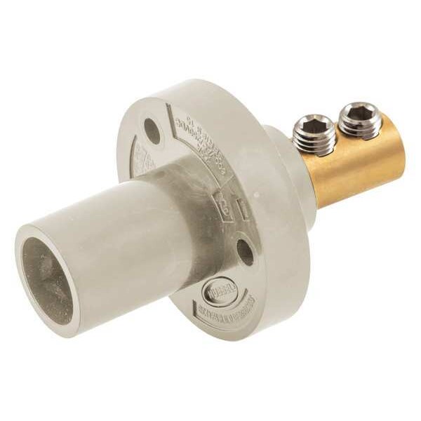 Receptáculo Hubbell Wiring Device-Kellems, Blanco, 8-2, Macho, Nariz Cónica - HBL15MRW