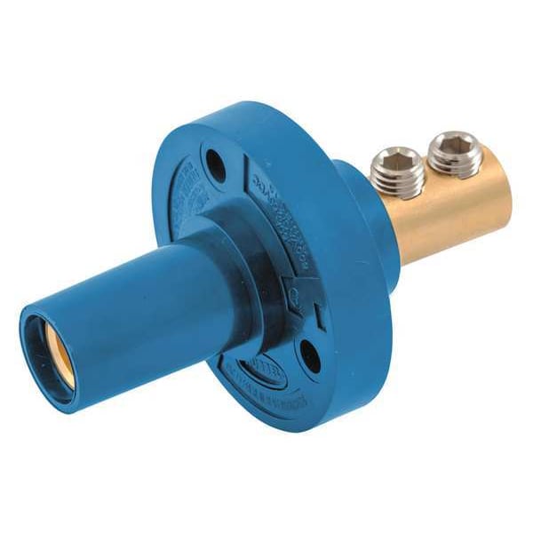 Receptáculo Hubbell Wiring Device-Kellems, Azul, Hembra, Punta Cónica, Doble - HBL15FRBL