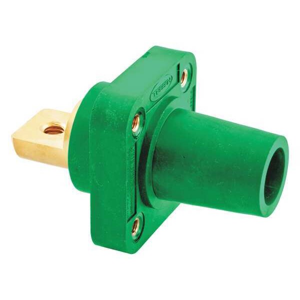 Receptáculo Hubbell Wiring Device-Kellems, Verde, Hembra, Cónico, Doble Juego - HBLFRBGN
