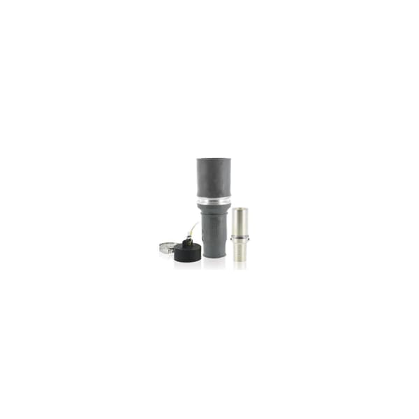 Tomacorriente eléctrico hembra de poste único Leviton Rhino Plug Gris 313 Mcm - 49F44-GY