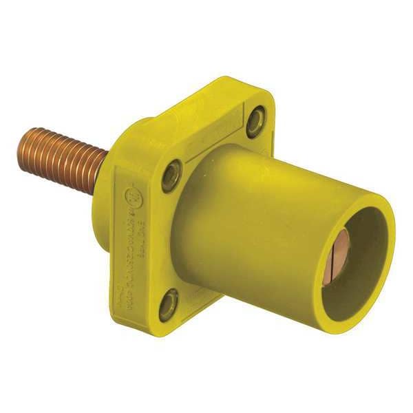 Receptáculo Hubbell Wiring Device-Kellems, 4-4/0, Macho, Amarillo, Perno Roscado - HBLMRSY