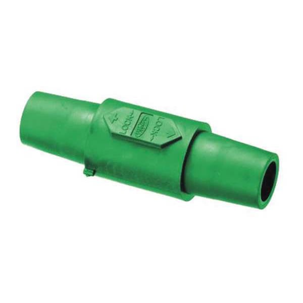 Hubbell Wiring Device-Kellems Double Connector, Grn, Female-Female, Taper - HBLDFGN