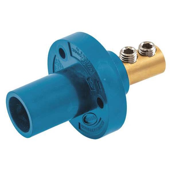 Receptáculo Hubbell Wiring Device-Kellems, Macho, Azul, 8-2, Macho, Nariz Cónica - HBL15MRBL