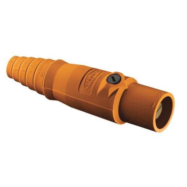 Hubbell Wiring Device-Kellems Connectr, 3R, 4X, 12, Male, Orange, 6 to 2/0 - HBL300MO