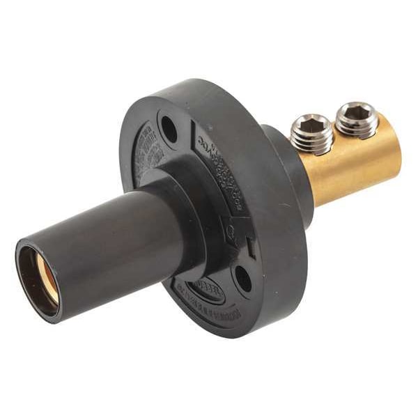 Receptáculo Macho Negro de Nariz Cónica - HBL15FRBK