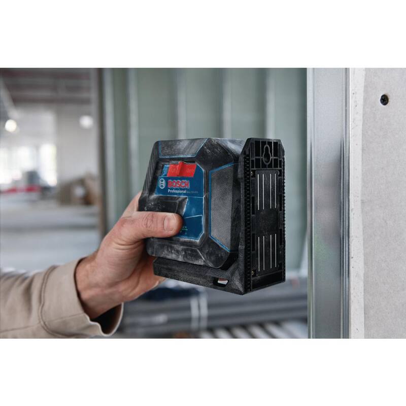 Bosch 100 ft. Láser autonivelante verde con tecnología VisiMax, montura en L-Bracket más trípode compacto con altura ajustable - GLL10040G+BT150