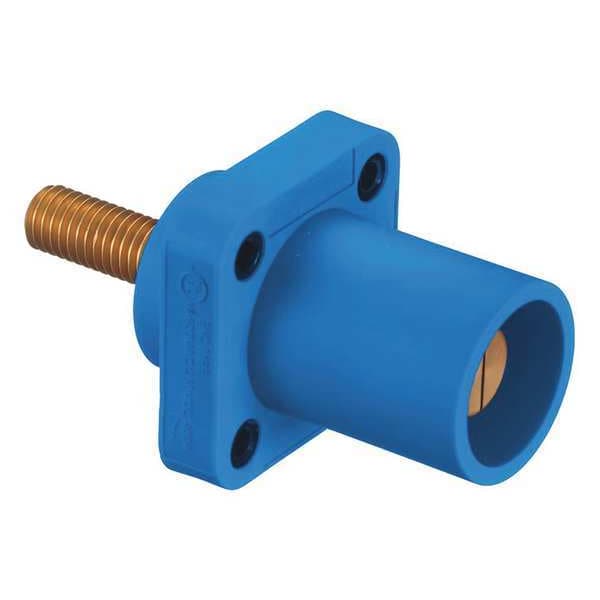 Receptáculo Hubbell Wiring Device-Kellems, Azul, Macho, Perno, Nariz Cónica - HBLMRSCBL
