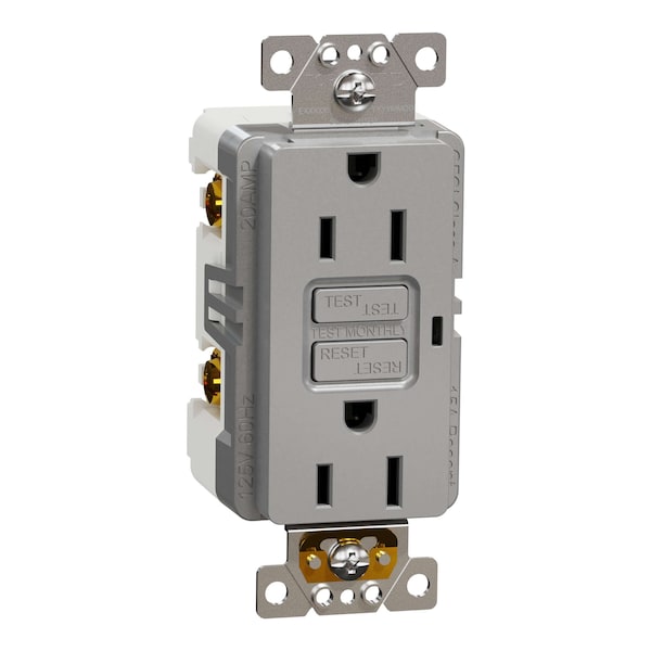 Toma-Corriente Square D, Serie X, 15 A, Decorativo, Doble, 15 Amperios, 125 V:-:125VAC - SQR51101GY
