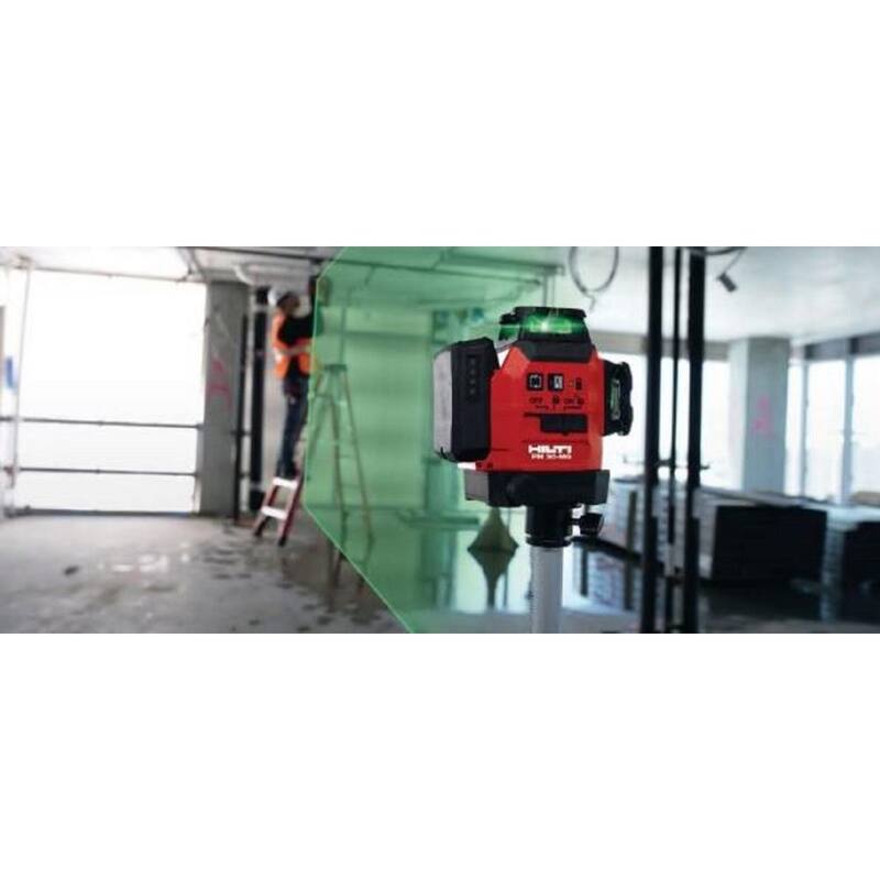 Kit láser Hilti de 33 pies PM 30-MG con trípode PMA 20, batería, cargador y estuche - 3627166