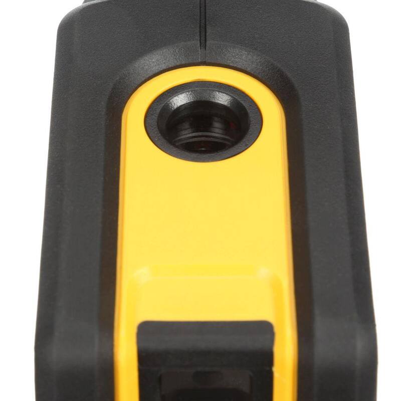 DEWALT 165 ft. Nivel de láser de línea cruzada y punto de plomada autonivelante rojo con (3) baterías AAA y estuche - DW0822