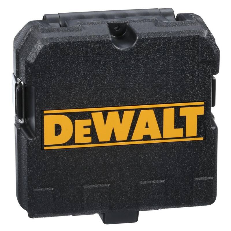 DEWALT 165 ft. Nivel de láser de línea cruzada y punto de plomada autonivelante rojo con (3) baterías AAA y estuche - DW0822