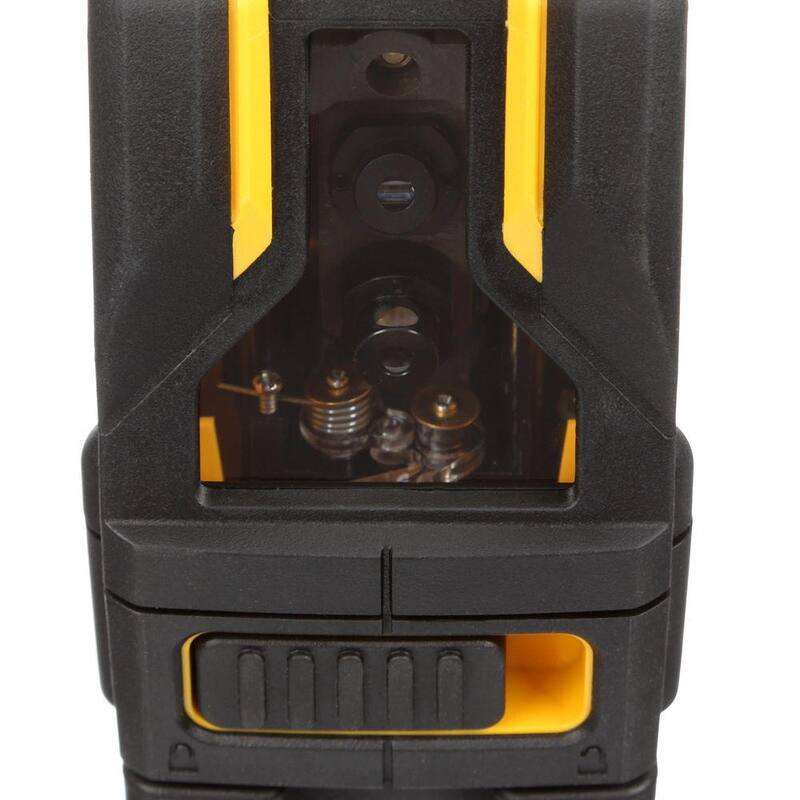 DEWALT 165 ft. Nivel de láser de línea cruzada y punto de plomada autonivelante rojo con (3) baterías AAA y estuche - DW0822