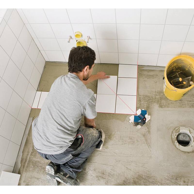 Nivel láser cuadrado de 65 pies Bosch para azulejos y diseño cuadrado - GTL3