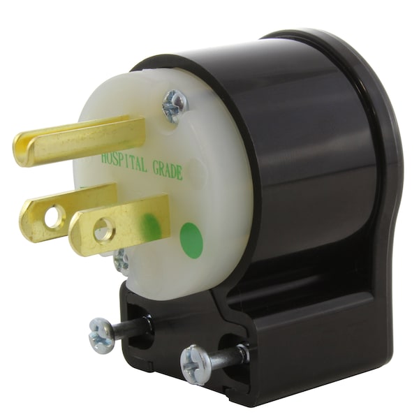 Conector médico/hospitalario de grado 15A 125V NEMA 5-15P con todos los ángulos de enchufe UL C-UL Approval - ASEMD515P