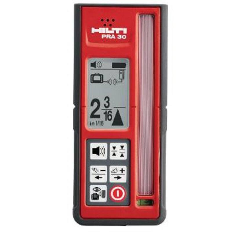 Hilti PR 30-HVS 12 Amp, 33 ft. Láser rojo giratorio para exteriores con receptor PRA 83, soporte y estuche (baterías no incluidas) - 2134762