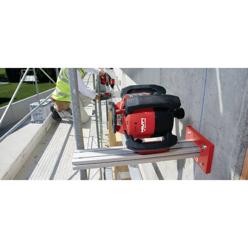 Hilti PR 30-HVS 12 Amp, 33 ft. Láser rojo giratorio para exteriores con receptor PRA 83, soporte y estuche (baterías no incluidas) - 2134762