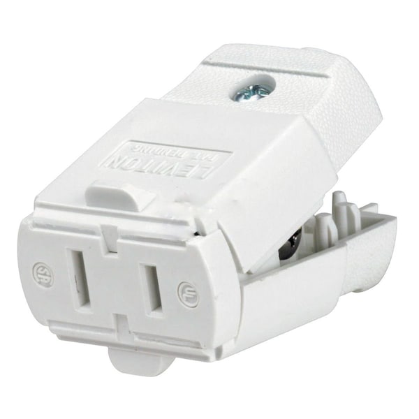 American Imaginations 15 AMP Rectangle White 2 Wire Connector Plastic - AI-36917