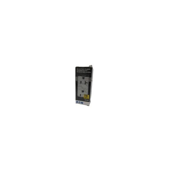 Eaton Outlets Duplex Receptacle 20A 125V Silver Granite Tamper Resistant - TR1307SG-SP-L