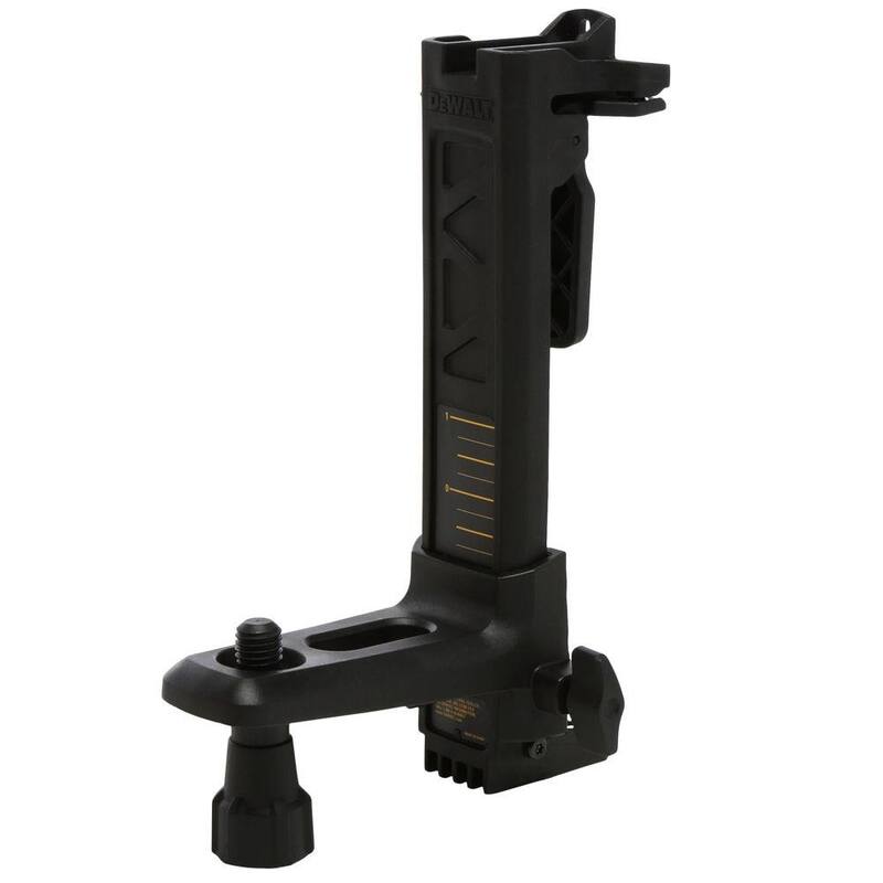DEWALT Nivel Láser Rotativo Autonivelante de 150 pies en Rojo con Detector y Abrazadera, Soporte de Pared, Control Remoto, Bolsa, (2) Pilas D y (1) Pila de 9V - DW074KD