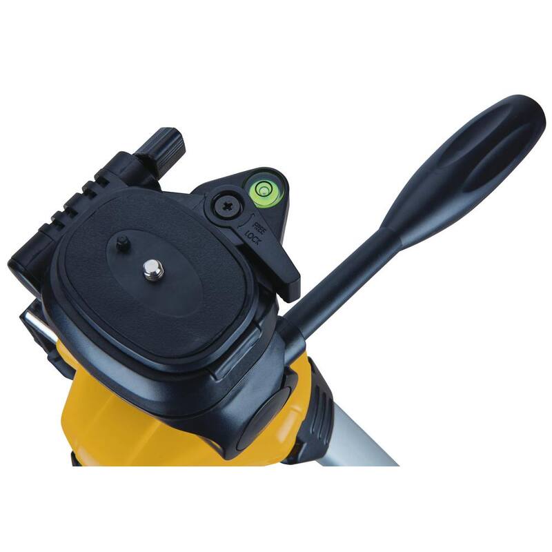 Kit de nivel láser de línea cruzada autonivelante rojo de 165 pies con batería de iones de litio DEWALT 12V MAX y trípode ajustable y portátil - DW088LRWDW0881T