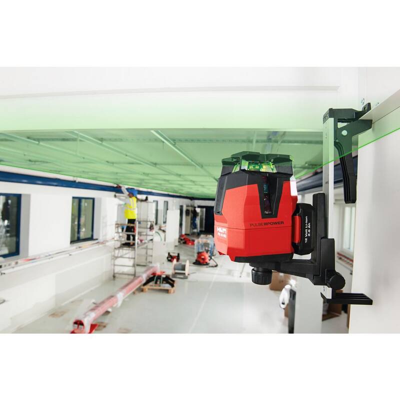 Hilti 33 ft. PM 40-MG Multi-Line Green Laser with Receiver, Wall Mount and Adapter - 3586412

Láser verde de líneas múltiples Hilti 40-MG PM de 33 pies con receptor, montaje en pared y adaptador - 3586412