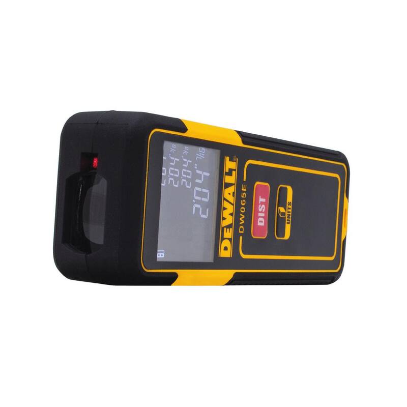 Nivel láser de líneas cruzadas DEWALT con láser verde y medidor de distancia de 65 pies de regalo - DW088CGw065E
