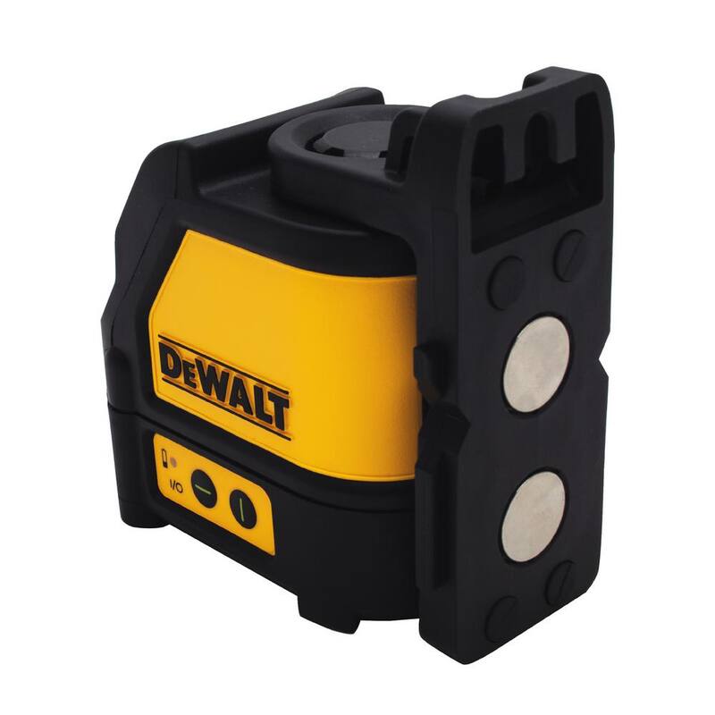 Nivel láser de líneas cruzadas DEWALT con láser verde y medidor de distancia de 65 pies de regalo - DW088CGw065E