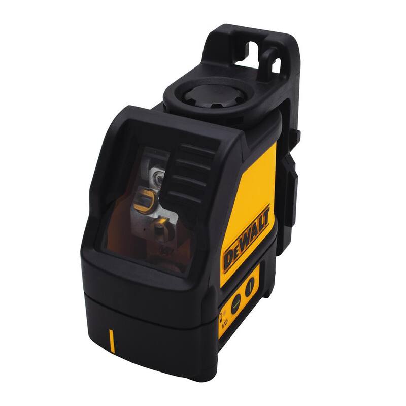 Nivel láser de líneas cruzadas DEWALT con láser verde y medidor de distancia de 65 pies de regalo - DW088CGw065E