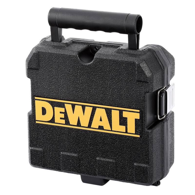 Nivel láser de líneas cruzadas DEWALT con láser verde y medidor de distancia de 65 pies de regalo - DW088CGw065E