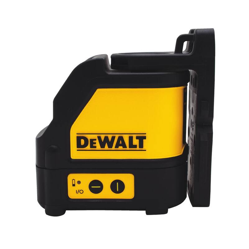 Nivel láser de líneas cruzadas DEWALT con láser verde y medidor de distancia de 65 pies de regalo - DW088CGw065E