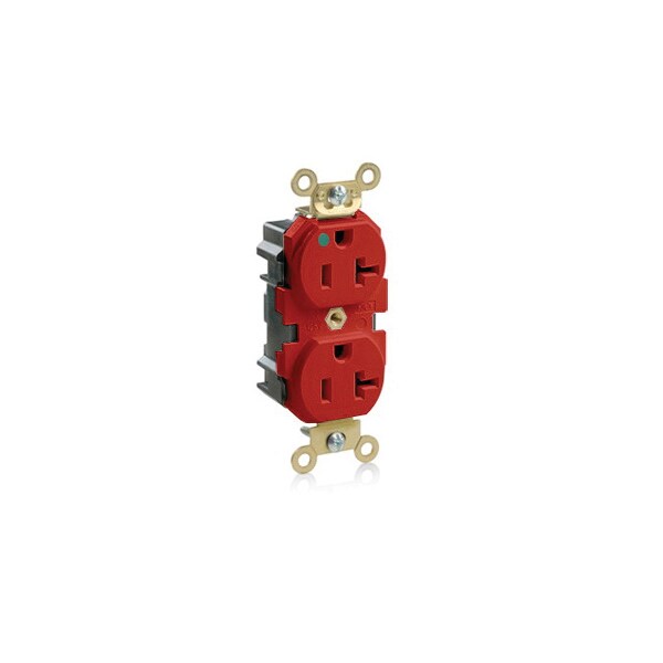 Leviton Receptáculos Eléctricos 5-20 Lev Lok Hg Mri Recep Rojo - MRI20-R