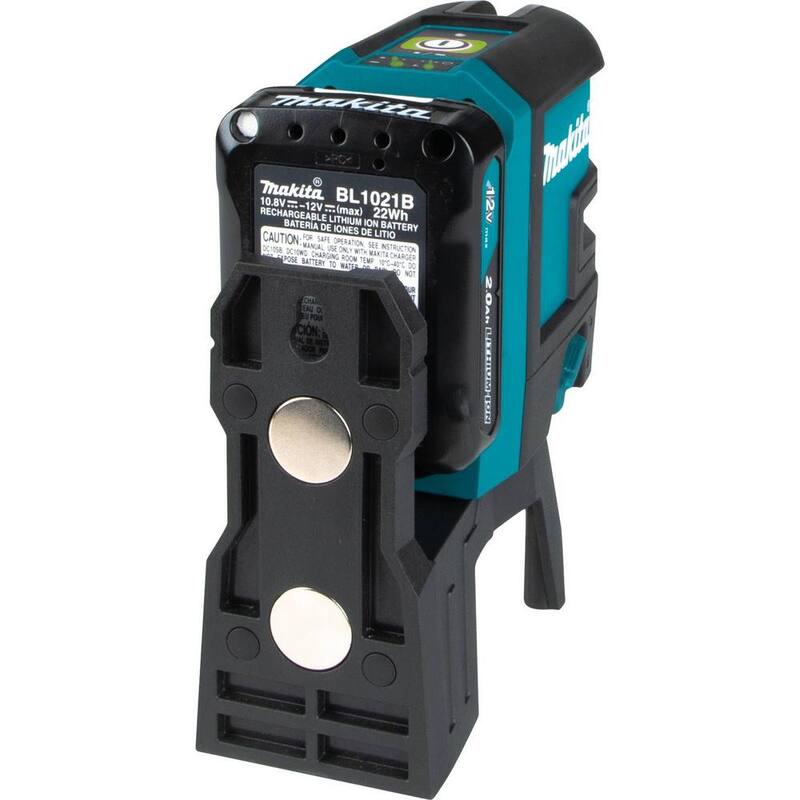Kit de láser verde auto nivelante de línea cruzada/4 puntos Makita 12V máx CXT (2.0 Ah) - SK106GDNAX