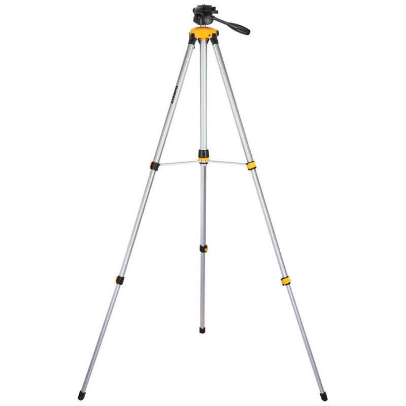 DEWALT 165 ft. Kit de nivel láser de líneas cruzadas autonivelante en rojo y trípode ajustable y portátil de nivel láser - DW088K-QUW0881T