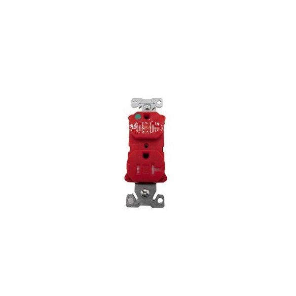 Tomacorrientes dobles Eaton 2P 20A 125V Rojo con Protección contra manipulaciones - TR8300RD