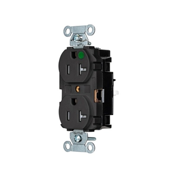 Receptáculo Hubbell Wiring Device-Kellems, 1 hp, 125V CA, NEMA 5-20R - 8300STBKTR