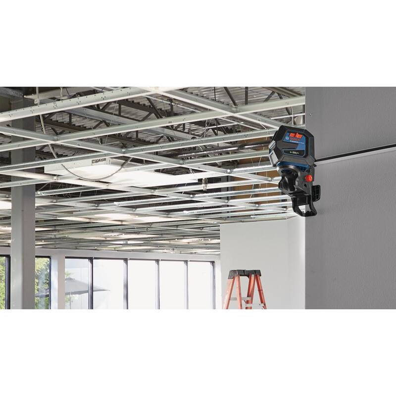 Bosch 100 ft. Láser de autonivelación verde con tecnología VisiMax, trípode compacto Mount Plus con altura extensible - GCL10040G+BT150