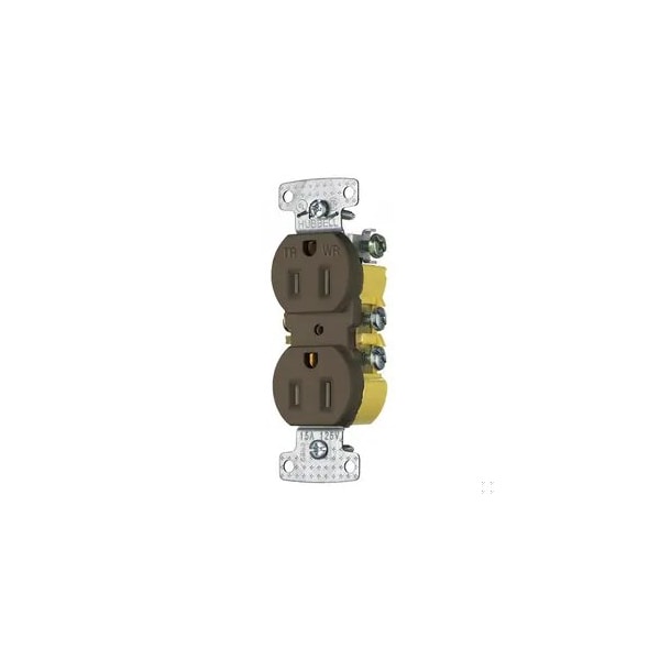 Receptáculo Hubbell Wiring Device-Kellems, 1/2 hp, 125V AC, NEMA 5-15R - DR15STRTR