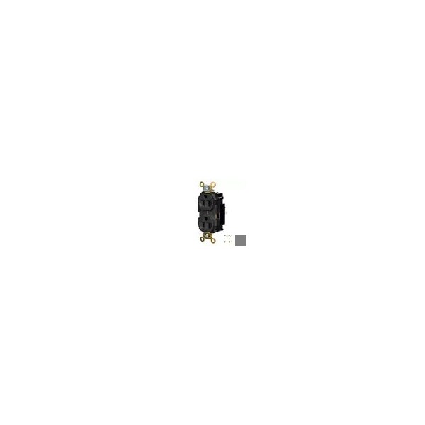 Hubbell Wiring Device-Kellems Receptacle, 1/2 hp, 125V AC, NEMA 5-15R - HBL5262STBK