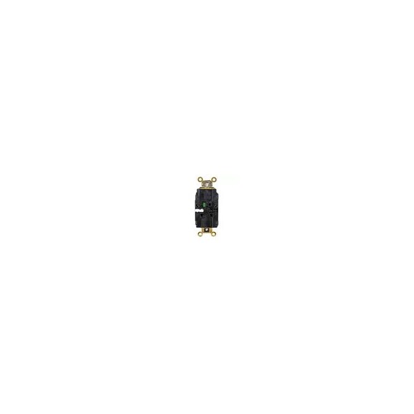 Hubbell Wiring Device-Kellems Receptacle, 1/2 hp, 125V AC, NEMA 5-15R - HBL5262STBK